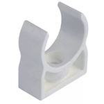 Acquaring Ø20mm PVC clip - Wit